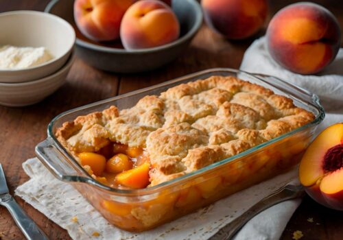 Double Crust Peach Cobbler recipe