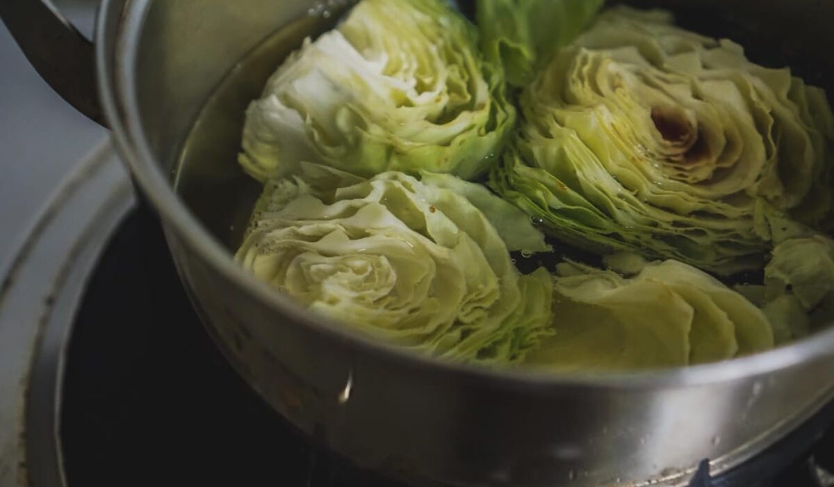 Cabbage in a pressure cooker