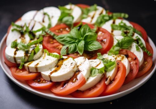 Fresh Vegan Caprese Salad