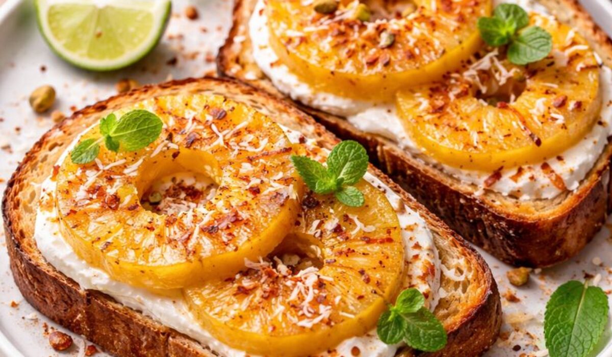 TikTok Air Fryer Pineapple Toast
