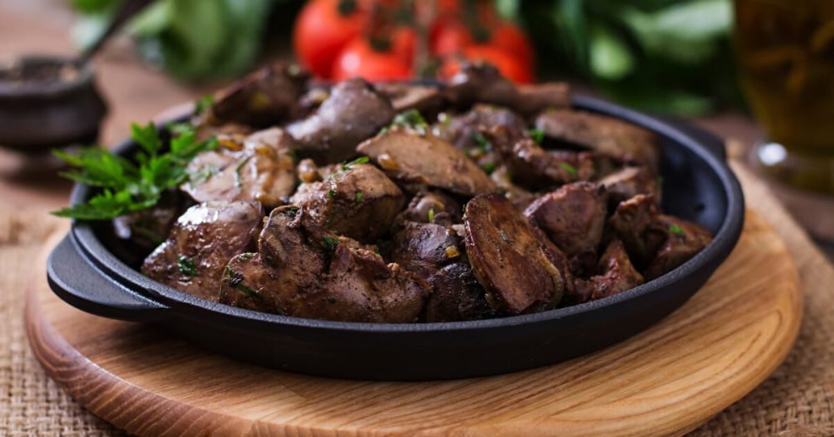 Liver and onions in the oven