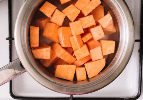 Frozen sweet potatoes