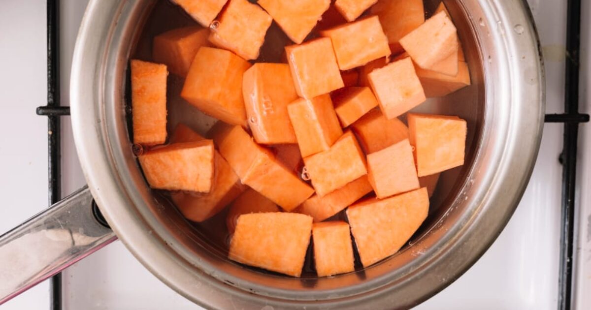Frozen sweet potatoes