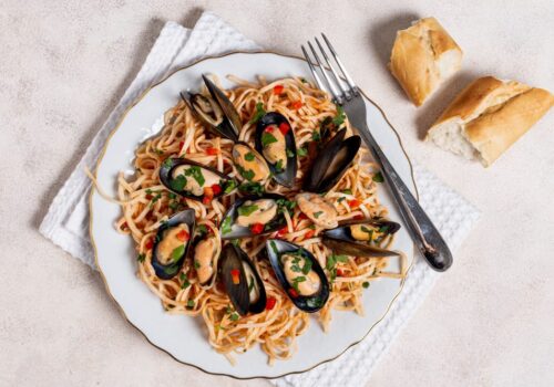 pasta with mussels