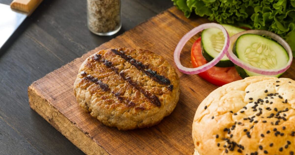 Frozen turkey burger in air fryer