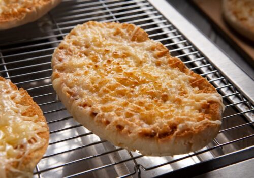 Grilled cheese in oven