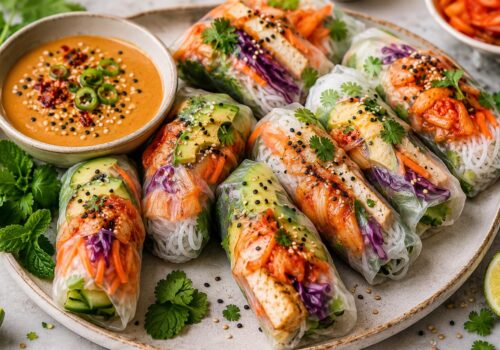 Kimchi Summer Rolls