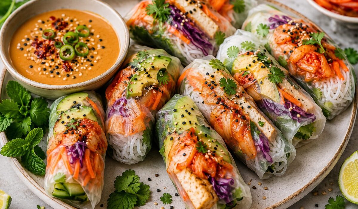 Kimchi Summer Rolls