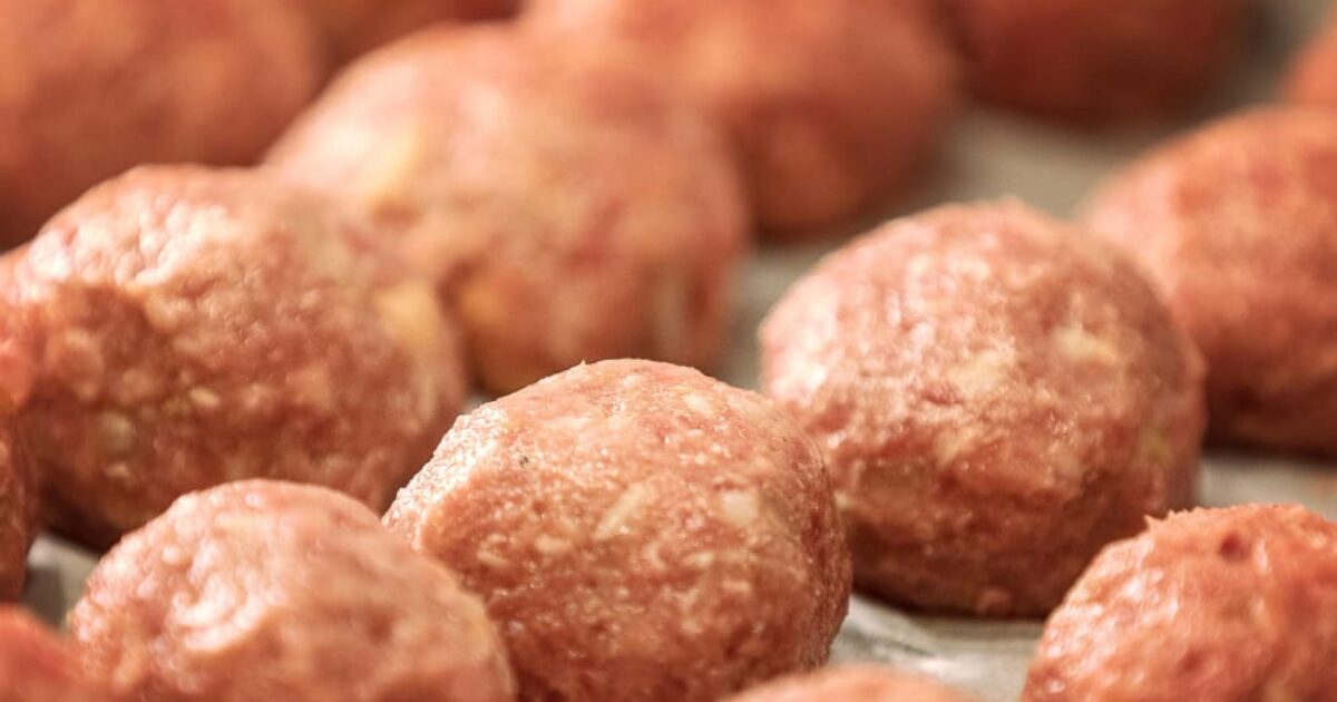 Frozen sausage patties