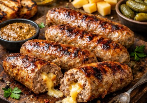 Gouda Veal Sausages