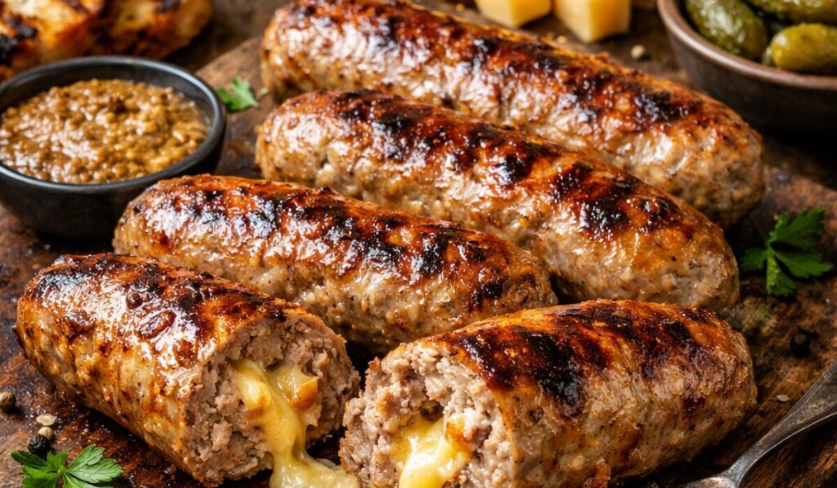 Gouda Veal Sausages