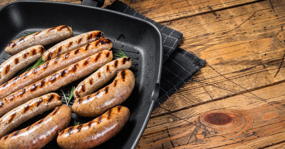 Bratwurst on the stove