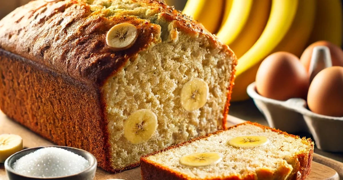 4-Ingredient Banana Bread Recipe (No Cake Mix Needed!)