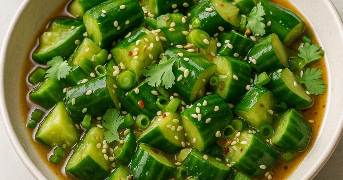 Smashed Asian Cucumber Salad
