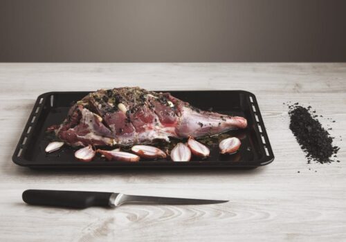 Beef shank in oven