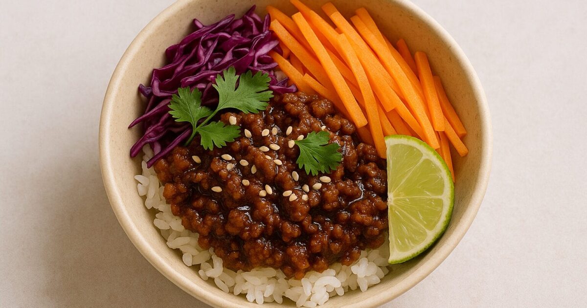 Thai Sweet Chilli Beef Bowls