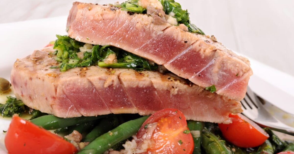 Tuna steak in air fryer