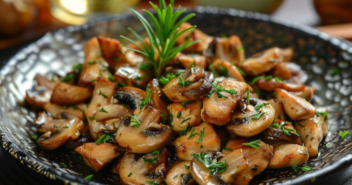 Sous Vide Mushrooms with Thyme