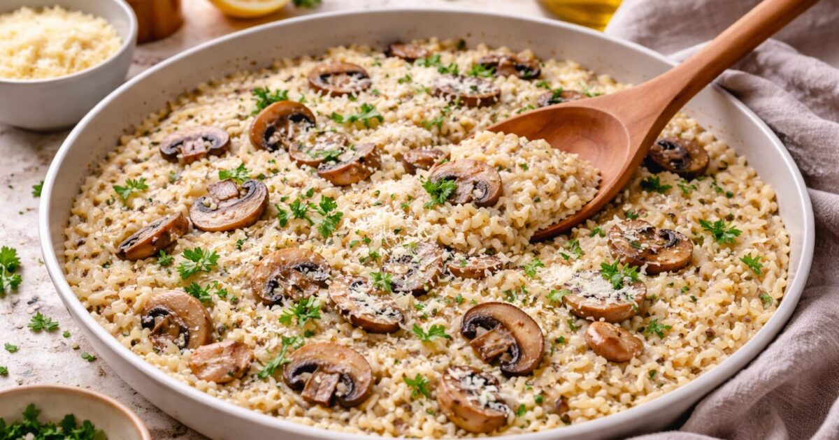 Israeli Couscous Risotto
