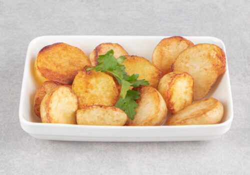 Baby potatoes in the microwave