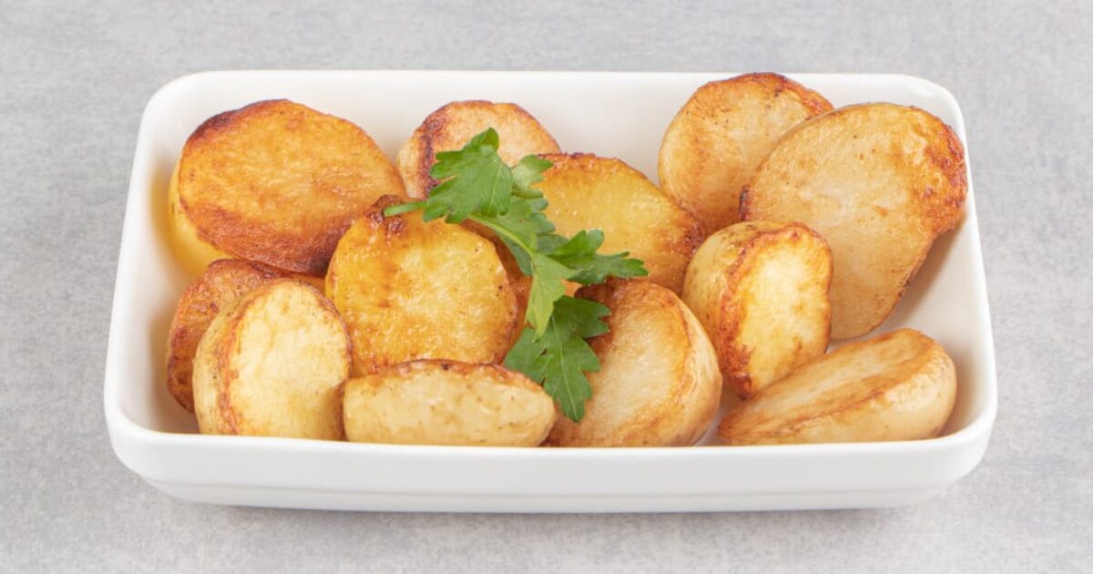 Baby potatoes in the microwave