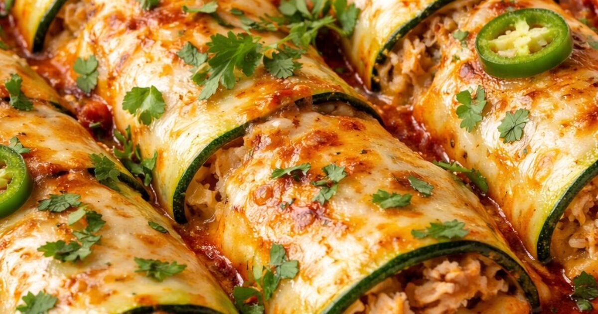 Cheesy Zucchini Enchiladas