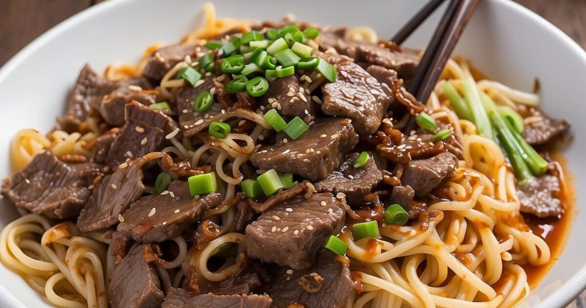 Shanghai Soup Noodles with Braised Beef and Bok Choy