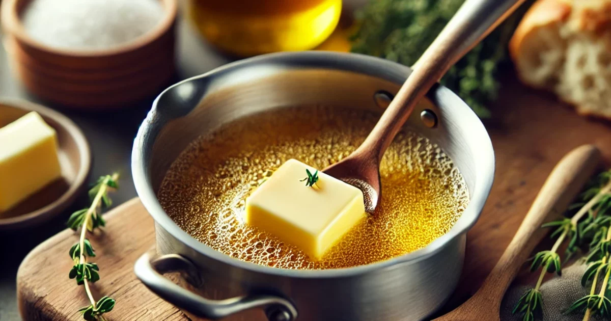 Homemade brown butter