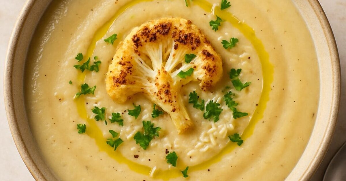 Roasted Cauliflower Soup