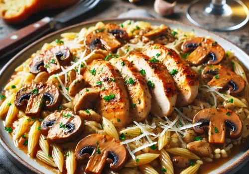 Chicken Marsala Orzo