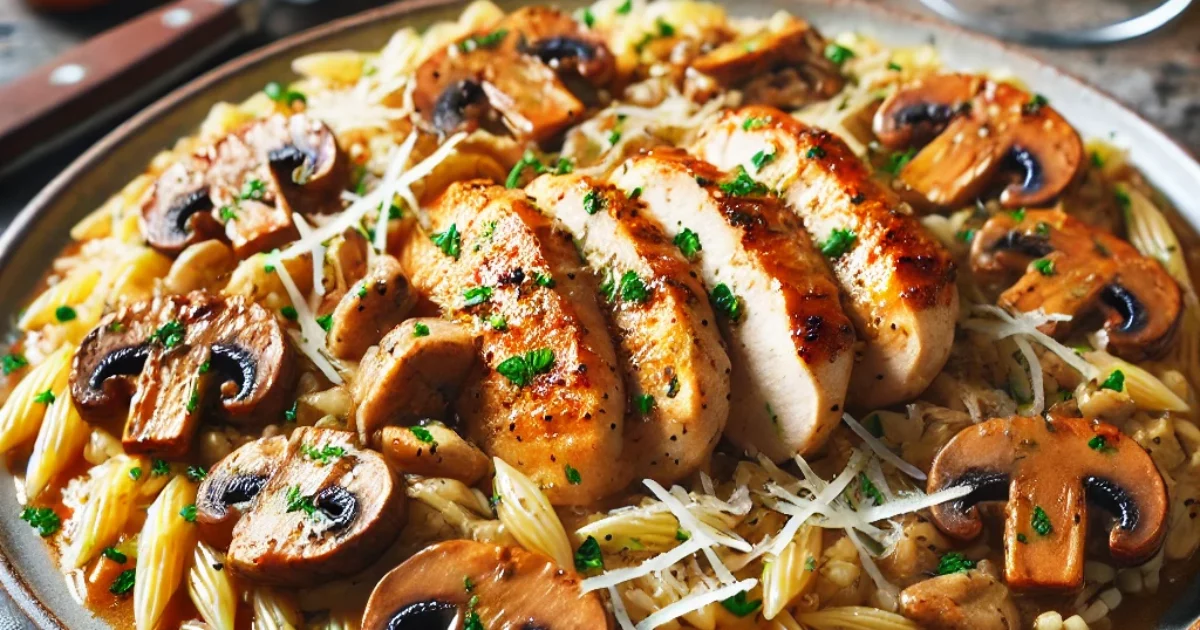 Chicken Marsala Orzo