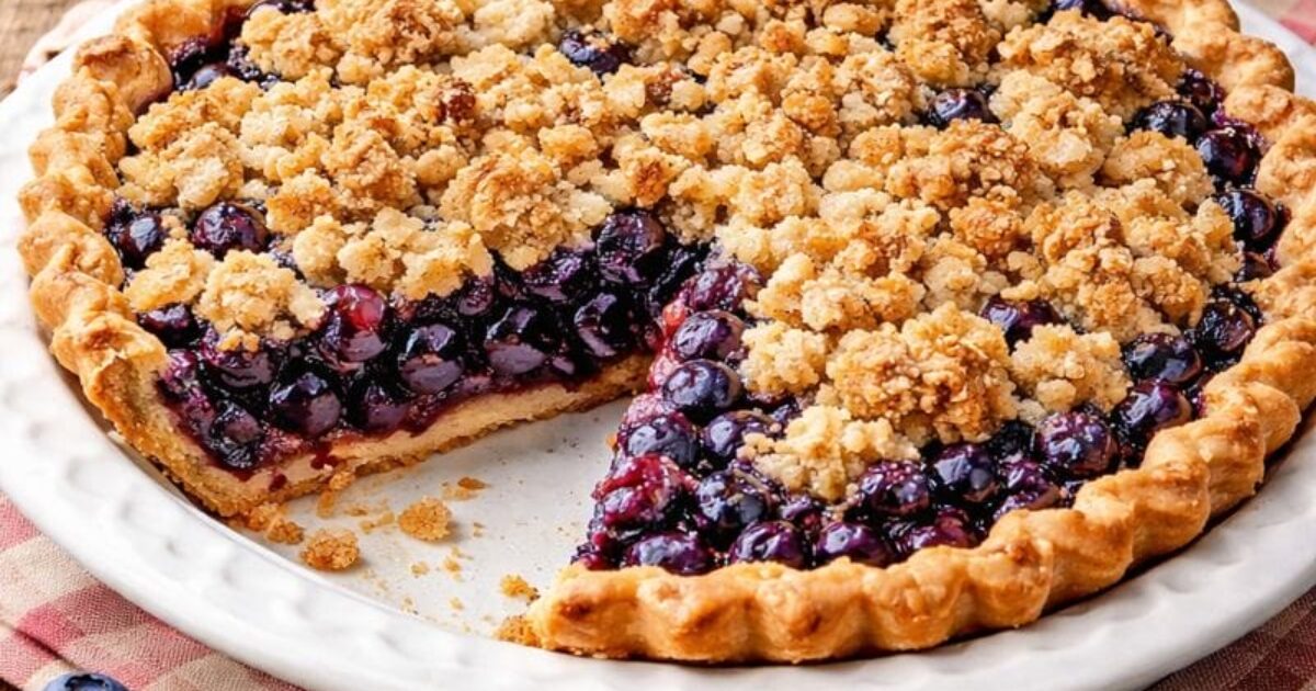 Blueberry Crumble Pie