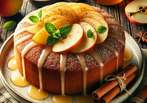 Apple Honey Cake with Cinnamon Glaze A Sweet and Spiced Delight
