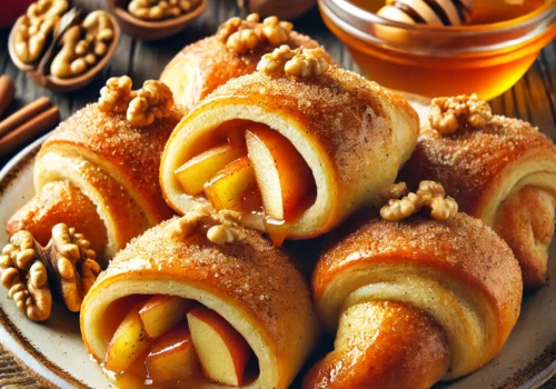 Apple and Honey Rugelach with Walnuts A Sweet and Nutty Delight