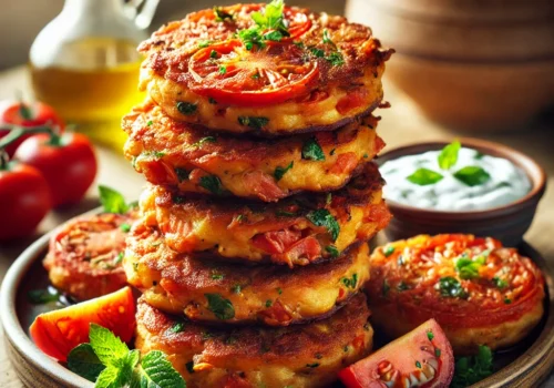 Authentic Greek Tomato Fritters (Domatokeftedes) A Crispy, Flavorful Delight