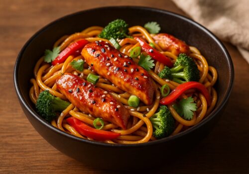 Asian Zing Chicken Noodles