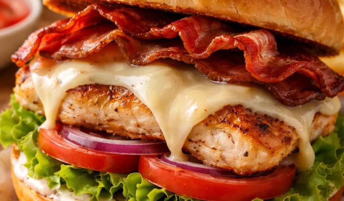 Chicken Bacon Swiss Sandwich