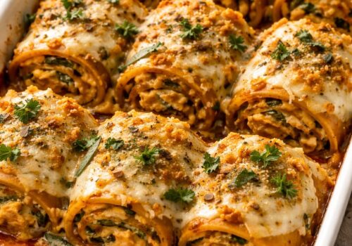 Pumpkin Lasagna Roll-Ups