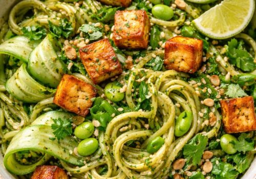 Green Ginger Rice Noodles