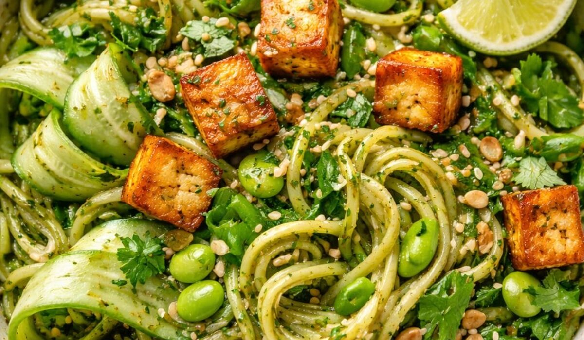 Green Ginger Rice Noodles
