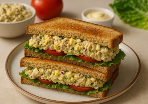 Tuna and Egg Salad Sandwich