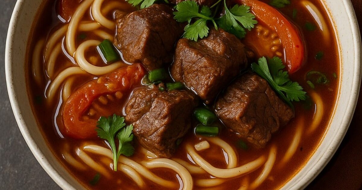 Taiwanese Spicy Beef Noodle