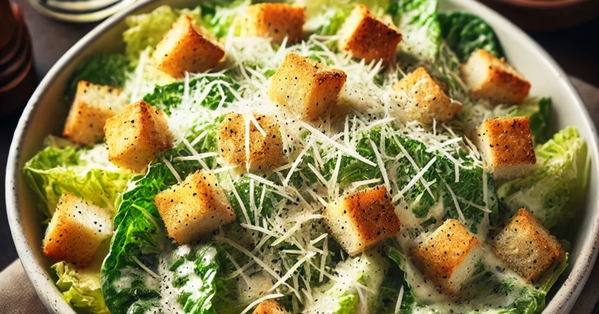 Classic Golden Steer Caesar Salad A Luxurious Twist on a Timeless