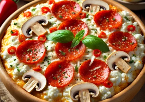 Cottage Cheese Pizza Bowl A High-Protein, Low-Carb Delight