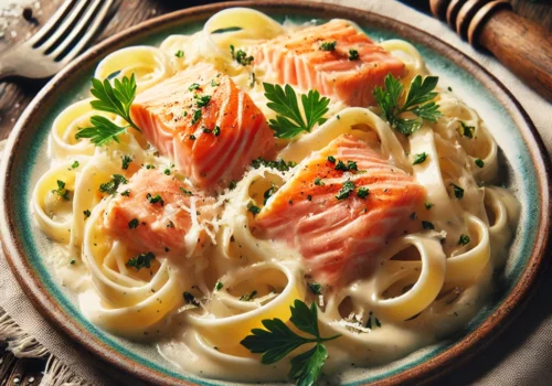 Creamy Salmon Alfredo Pasta A Delicious and Elegant Dish