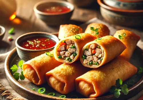 Crispy Chinese Egg Rolls with Pork Filling A Delightful Appetizer