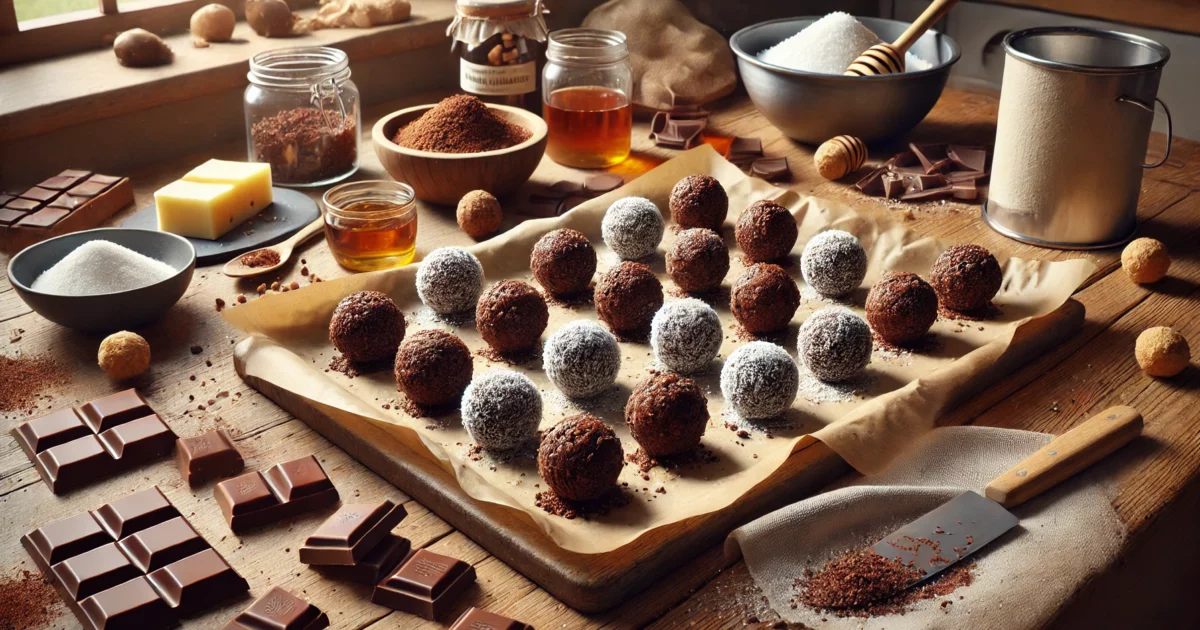 Chocolate biscuit balls