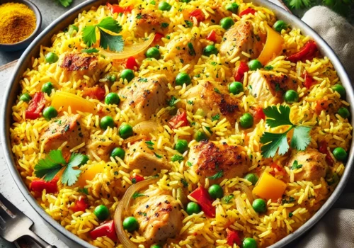 chicken and yellow rice casserole