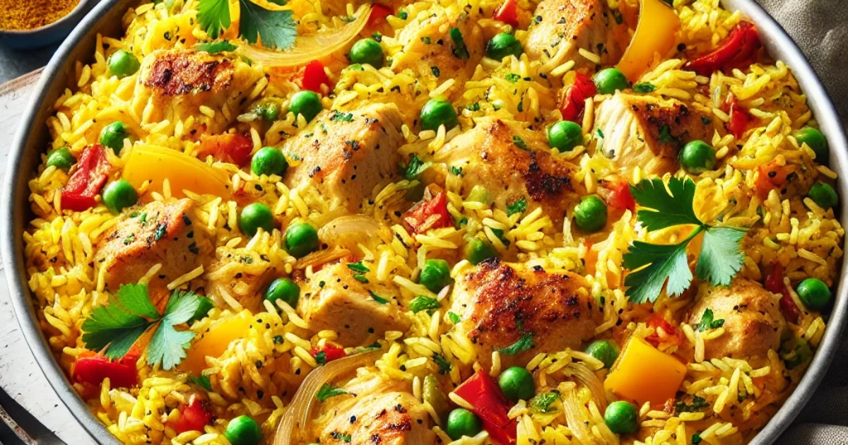 chicken and yellow rice casserole