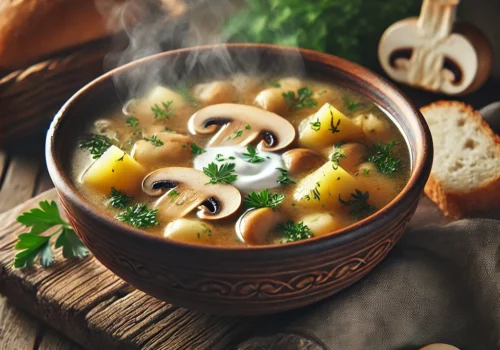 Russian Mushroom and Potato Soup